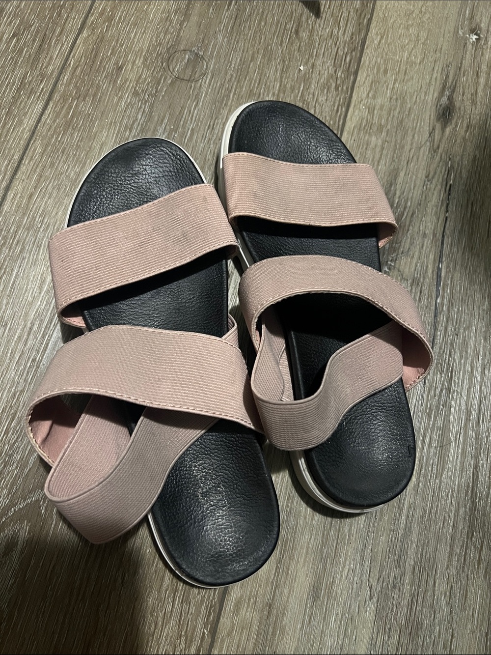 Women’s Trash Brand Pink Elastic Strap Slide Sandals